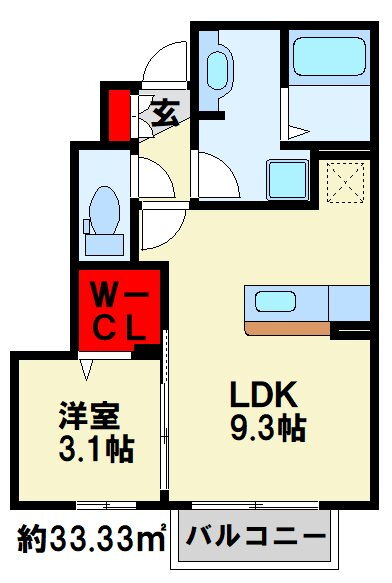 サンパール徳力 1階 1LDK 賃貸物件詳細