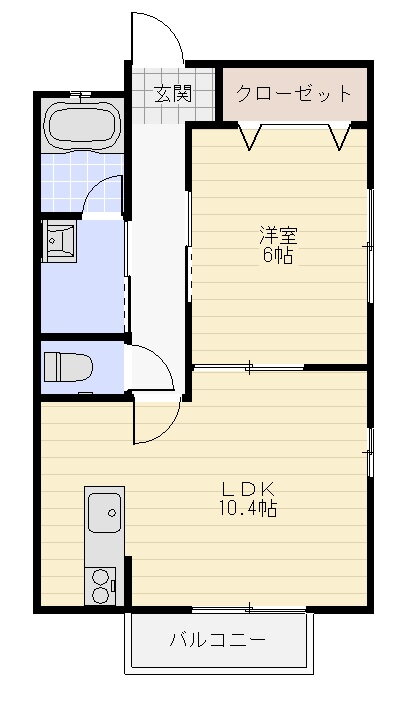 群馬県伊勢崎市喜多町 伊勢崎駅 1LDK アパート 賃貸物件詳細