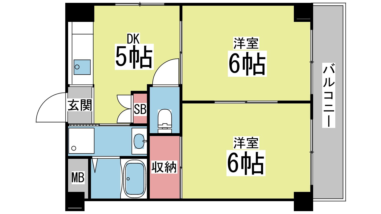 兵庫県神戸市灘区中原通２ 王子公園駅 2DK マンション 賃貸物件詳細