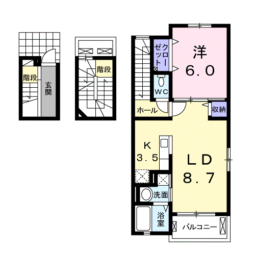 埼玉県川口市朝日１ 南鳩ヶ谷駅 1SK アパート 賃貸物件詳細