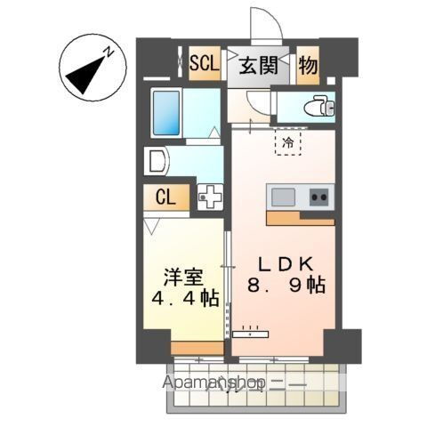 セラヴィ箱崎 7階 1LDK 賃貸物件詳細