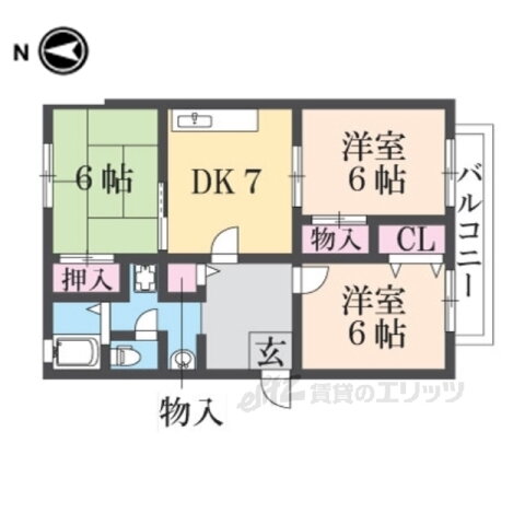 奈良県香芝市逢坂２ 二上駅 3DK アパート 賃貸物件詳細