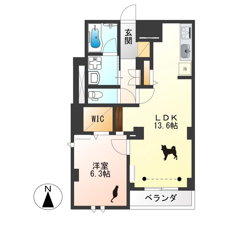 栃木県宇都宮市二番町 宇都宮駅 1LDK アパート 賃貸物件詳細