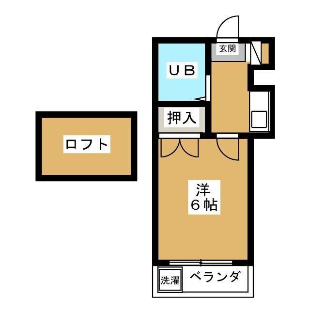 スウィートホーム柏８８Ａ 2階 1K 賃貸物件詳細