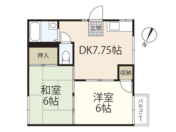 広島県広島市西区井口４ 五日市駅 2DK アパート 賃貸物件詳細