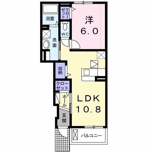 福島県いわき市平中神谷字十二所 草野駅 1LDK アパート 賃貸物件詳細