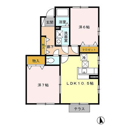 群馬県高崎市箕郷町東明屋 高崎駅 2LDK アパート 賃貸物件詳細