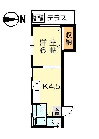 池上グリーンハイツ 1階 1K 賃貸物件詳細