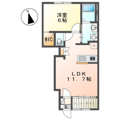 神奈川県海老名市中新田５ 社家駅 1LDK アパート 賃貸物件詳細
