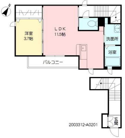 福岡県久留米市西町 花畑駅 1LDK アパート 賃貸物件詳細