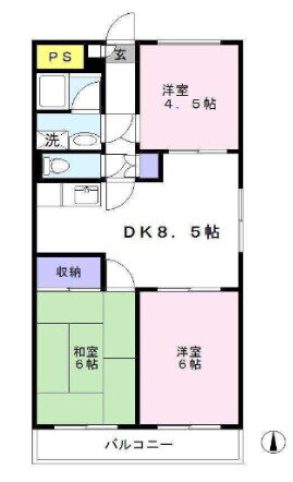 千葉県松戸市新松戸３ 新松戸駅 3DK マンション 賃貸物件詳細