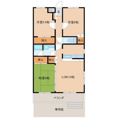 熊本県上益城郡益城町大字古閑 健軍町駅 3LDK マンション 賃貸物件詳細