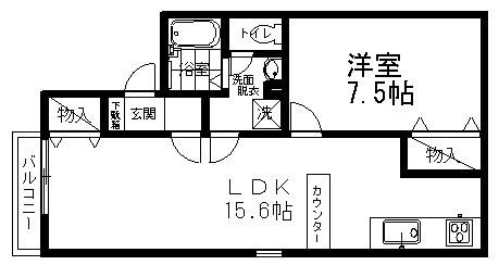 長野県松本市高宮中 松本駅 1LDK アパート 賃貸物件詳細