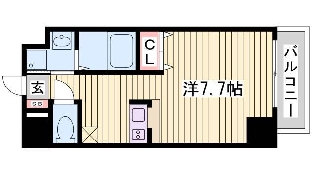 兵庫県神戸市中央区東雲通３ 春日野道駅 1K マンション 賃貸物件詳細