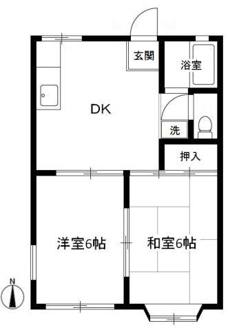 神奈川県横浜市瀬谷区上瀬谷町 瀬谷駅 2DK アパート 賃貸物件詳細