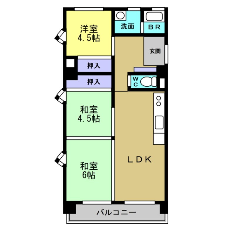 愛知県半田市瑞穂町２ 半田駅 3LDK マンション 賃貸物件詳細