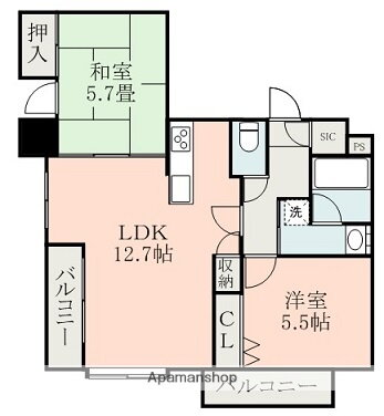 熊本県熊本市北区植木町植木 2LDK マンション 賃貸物件詳細