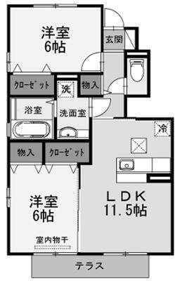 愛媛県伊予市下吾川 2LDK アパート 賃貸物件詳細