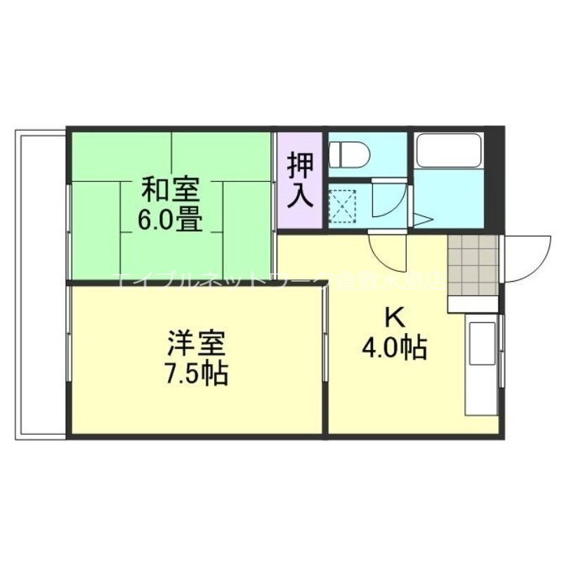 岡山県倉敷市西岡 倉敷駅 2K マンション 賃貸物件詳細