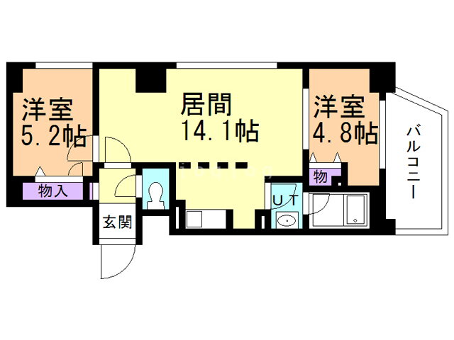 北海道札幌市中央区南十一条西１ 中島公園駅 2LDK マンション 賃貸物件詳細