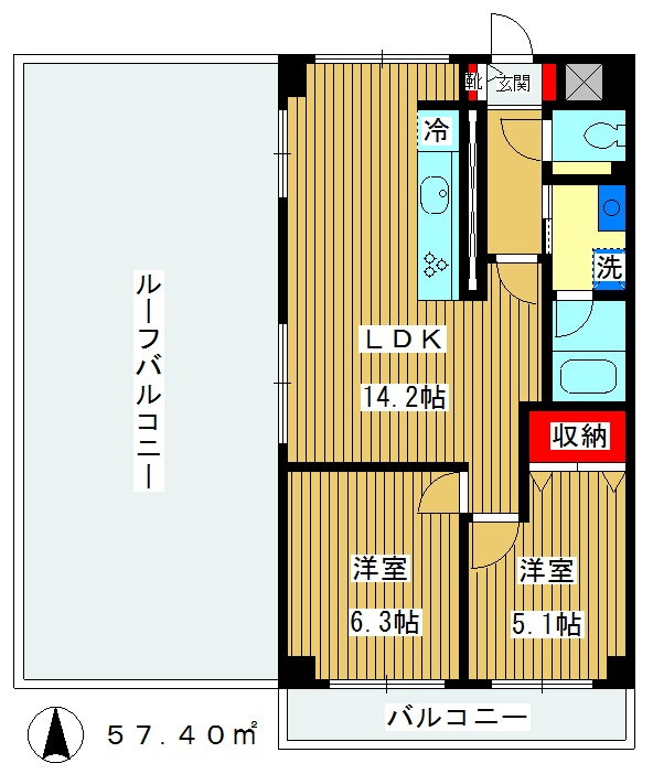 東京都練馬区北町２ 東武練馬駅 2LDK マンション 賃貸物件詳細