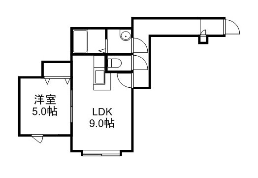 北海道札幌市白石区北郷一条７ 白石駅 1LDK アパート 賃貸物件詳細