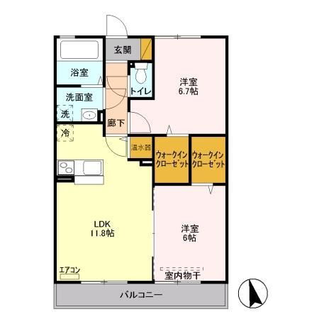 埼玉県熊谷市末広４ 熊谷駅 2LDK アパート 賃貸物件詳細