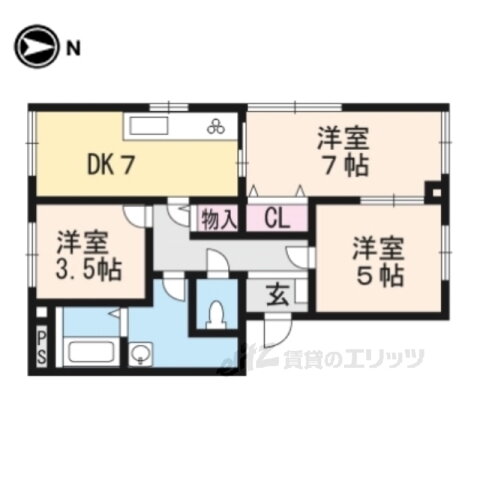 滋賀県大津市月輪３ 瀬田駅 3LDK アパート 賃貸物件詳細