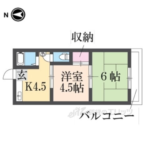滋賀県大津市平津２ 石山駅 2DK アパート 賃貸物件詳細