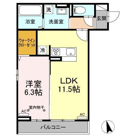 宮城県仙台市若林区大和町４ 卸町駅 1LDK アパート 賃貸物件詳細
