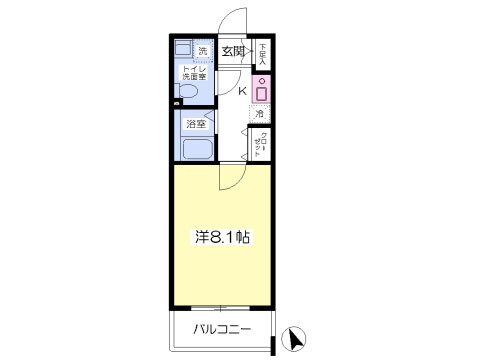 千葉県八千代市村上南２ 村上駅 1K マンション 賃貸物件詳細