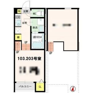 ラ・ルーチェ北仙台 2階 1K 賃貸物件詳細