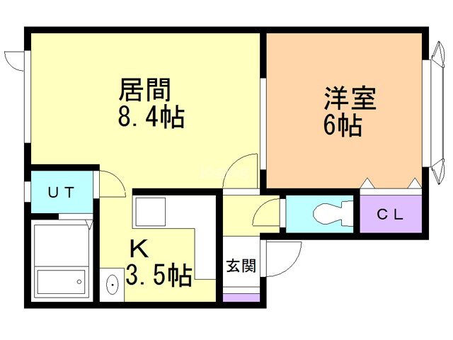 北海道北見市とん田東町 1LDK アパート 賃貸物件詳細