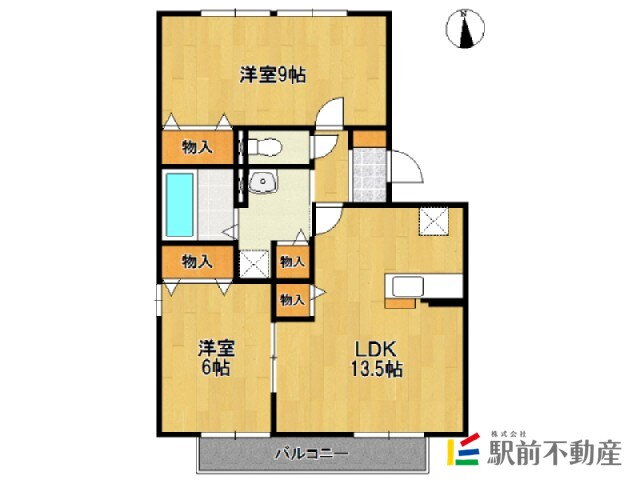 佐賀県鳥栖市弥生が丘１ 弥生が丘駅 2LDK アパート 賃貸物件詳細