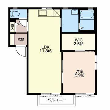 リバーサイド中島　Ｅ 2階 1LDK 賃貸物件詳細
