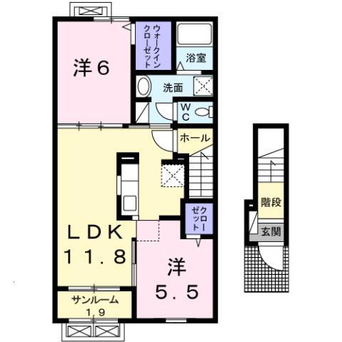 新潟県新潟市西蒲区巻甲 巻駅 2LDK アパート 賃貸物件詳細