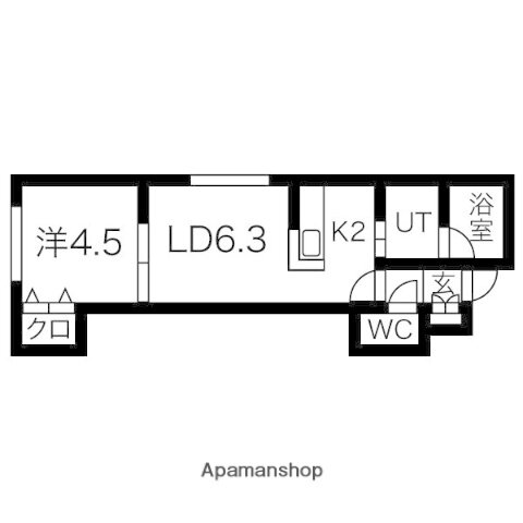 北海道札幌市中央区大通東８ バスセンター前駅 1DK アパート 賃貸物件詳細