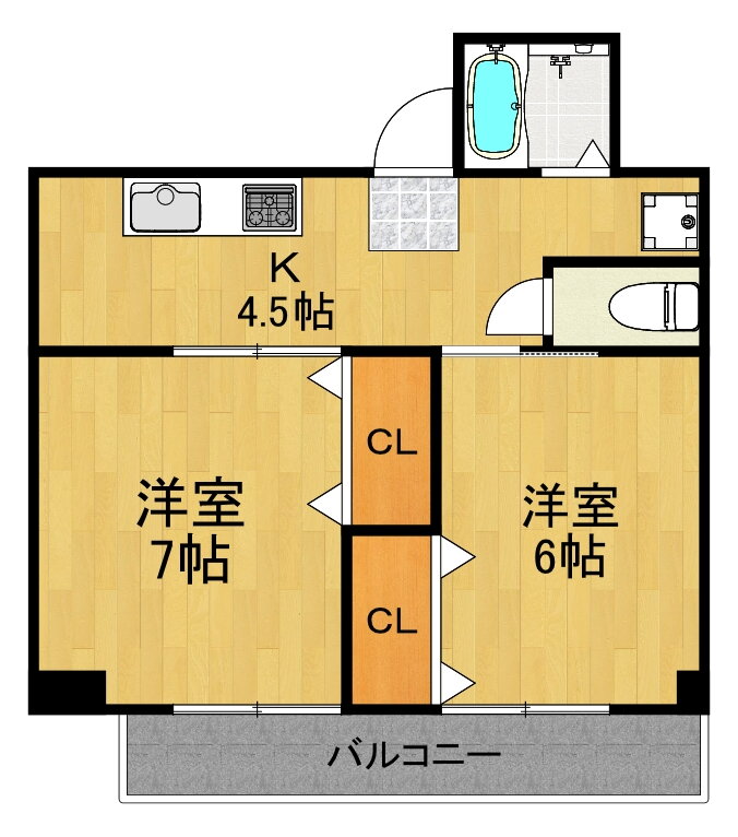 神奈川県川崎市中原区新丸子町 新丸子駅 2K マンション 賃貸物件詳細