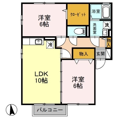 埼玉県東松山市沢口町 東松山駅 2LDK アパート 賃貸物件詳細