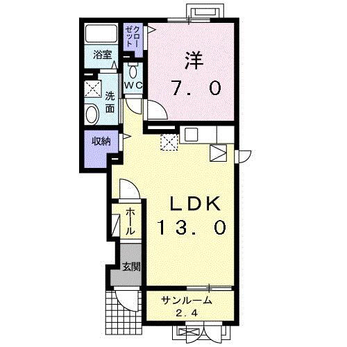 富山県富山市本郷町 上堀駅 1LDK アパート 賃貸物件詳細