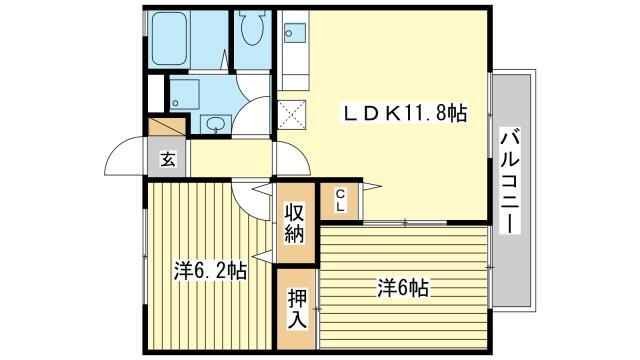 兵庫県姫路市網干区垣内西町 山陽網干駅 2LDK アパート 賃貸物件詳細