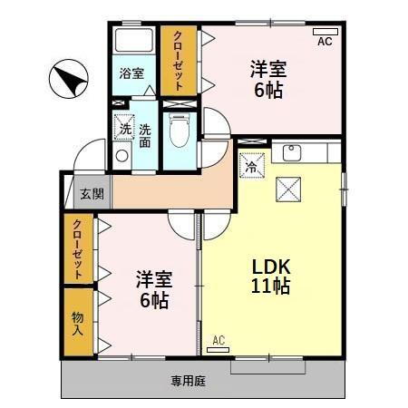 富山県氷見市窪 氷見駅 2LDK アパート 賃貸物件詳細