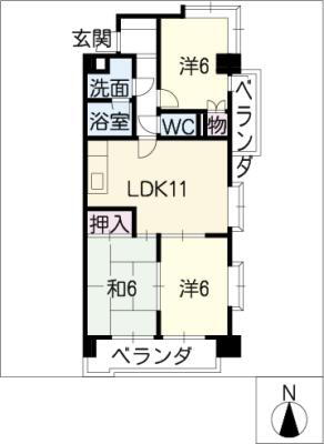 ロイヤルビル 4階 3LDK 賃貸物件詳細