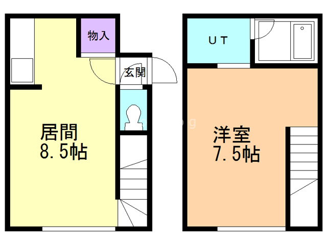 北海道札幌市東区北二十七条東１７ 元町駅 1LDK アパート 賃貸物件詳細