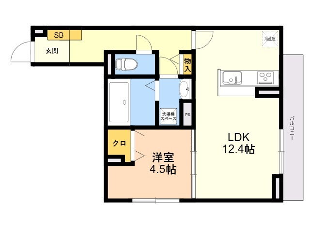 福岡県福岡市西区石丸２ 姪浜駅 1LDK アパート 賃貸物件詳細
