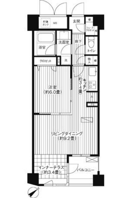 東京都新宿区余丁町 若松河田駅 1LDK マンション 賃貸物件詳細
