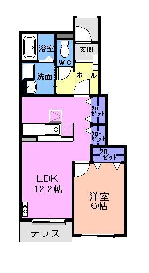 愛知県一宮市大和町宮地花池字中道 妙興寺駅 1LDK アパート 賃貸物件詳細