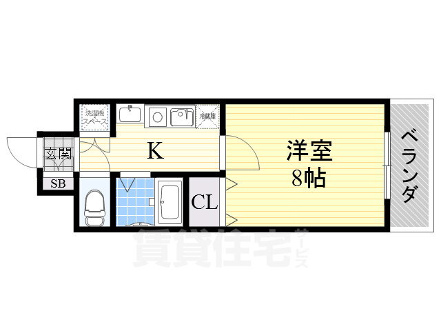 大阪府摂津市千里丘７ 岸辺駅 1K マンション 賃貸物件詳細
