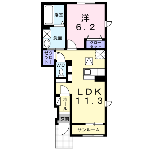 千葉県松戸市二ツ木 新松戸駅 1LDK アパート 賃貸物件詳細