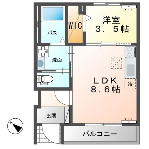 茨城県つくば市下広岡 荒川沖駅 1LDK アパート 賃貸物件詳細